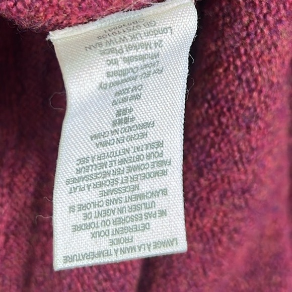 Free People Irresistible Fringe linen wool blend oversized sweater size small - Picture 10 of 11